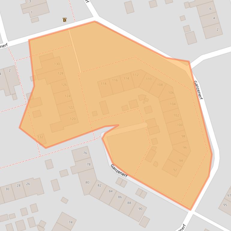 Kaart van postcodegebied 9932KG.