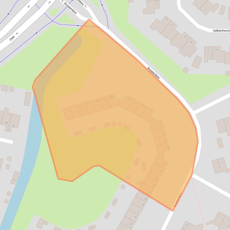 Kaart van postcodegebied 9932LL.