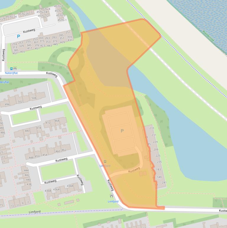 Kaart van postcodegebied 9933AB.