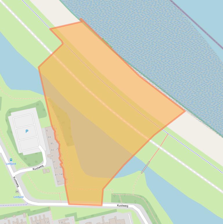 Kaart van postcodegebied 9933AJ.