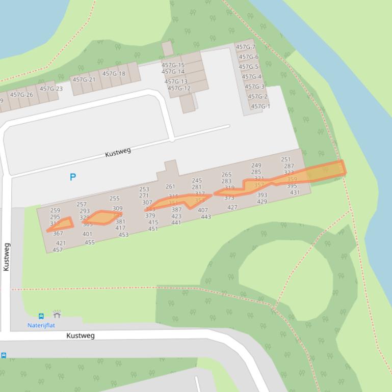 Kaart van postcodegebied 9933AN.