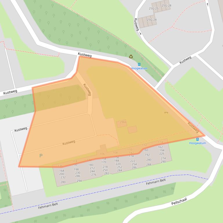 Kaart van postcodegebied 9933BJ.