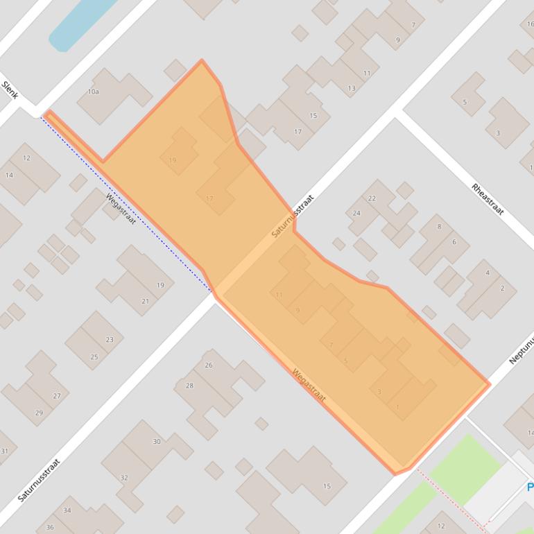 Kaart van postcodegebied 9933CM.