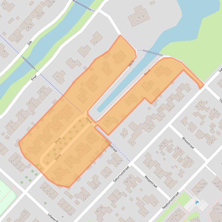 Kaart van postcodegebied 9933DE.