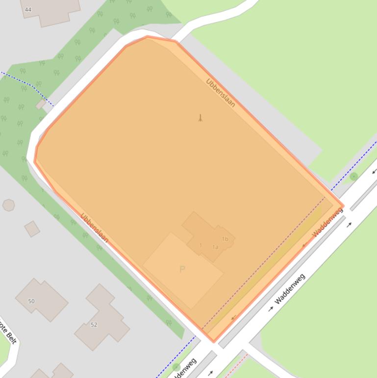 Kaart van postcodegebied 9933GD.