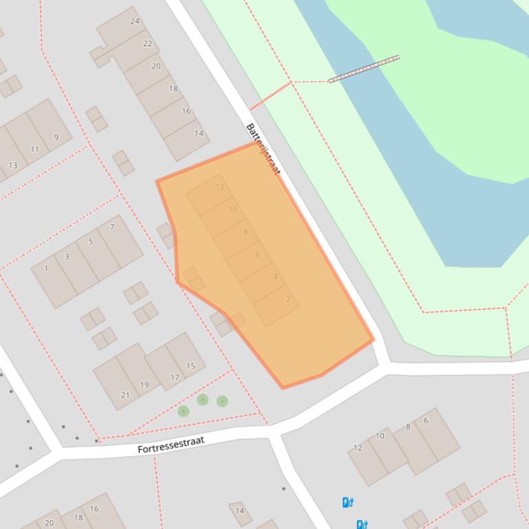 Kaart van postcodegebied 9933HW.