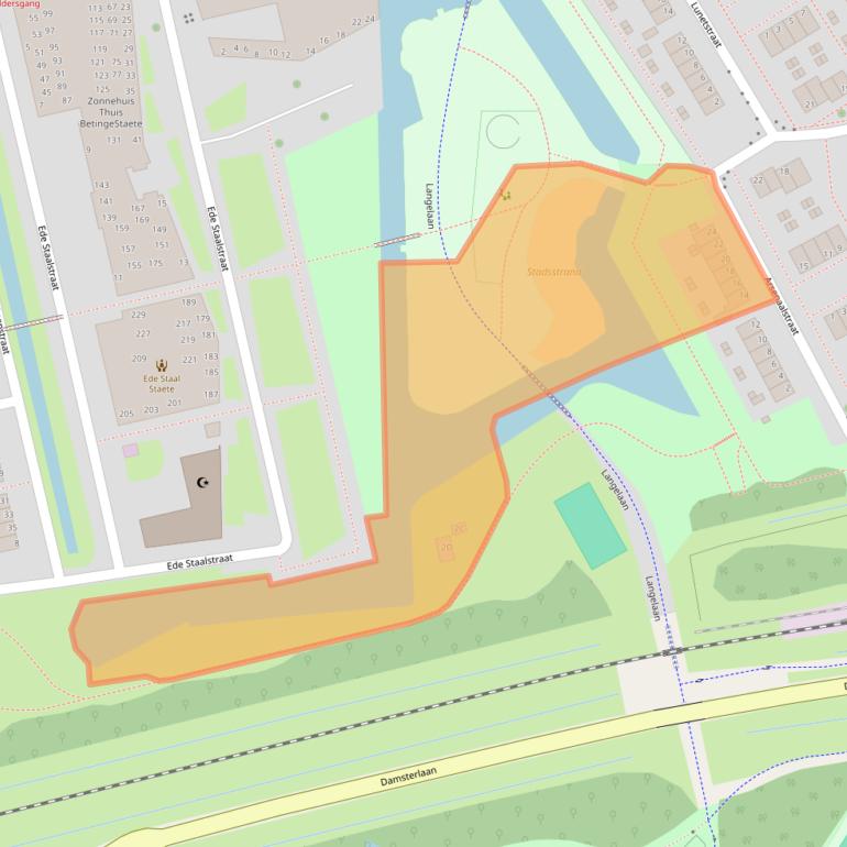 Kaart van postcodegebied 9933JK.