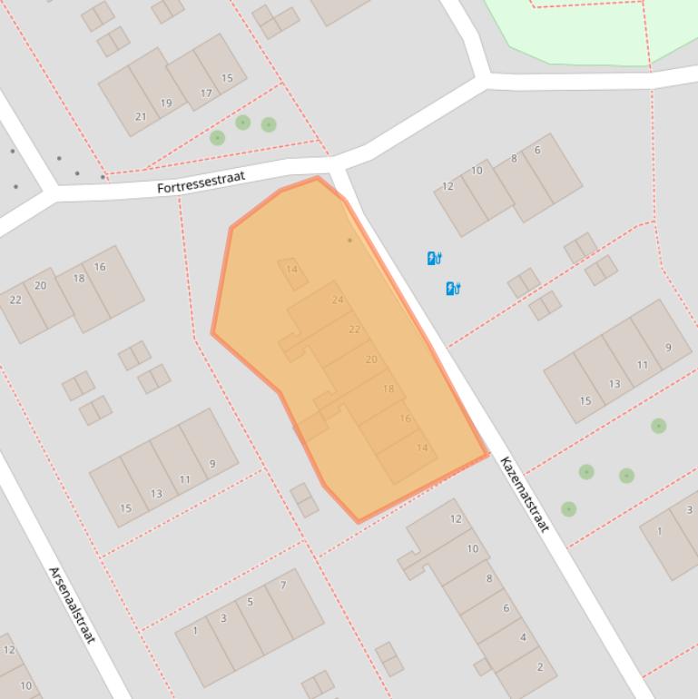 Kaart van postcodegebied 9933JN.