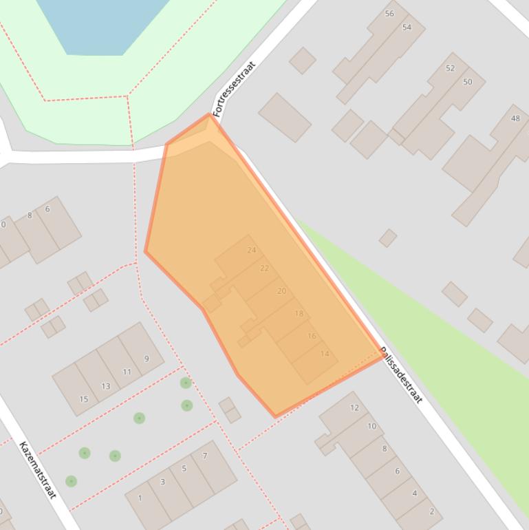 Kaart van postcodegebied 9933JR.