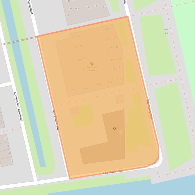 Kaart van postcodegebied 9933KP.