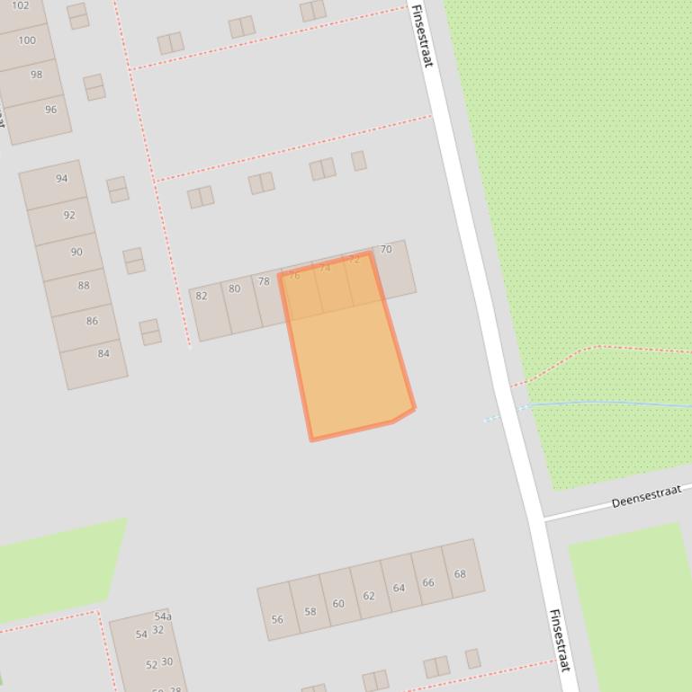 Kaart van postcodegebied 9933PG.