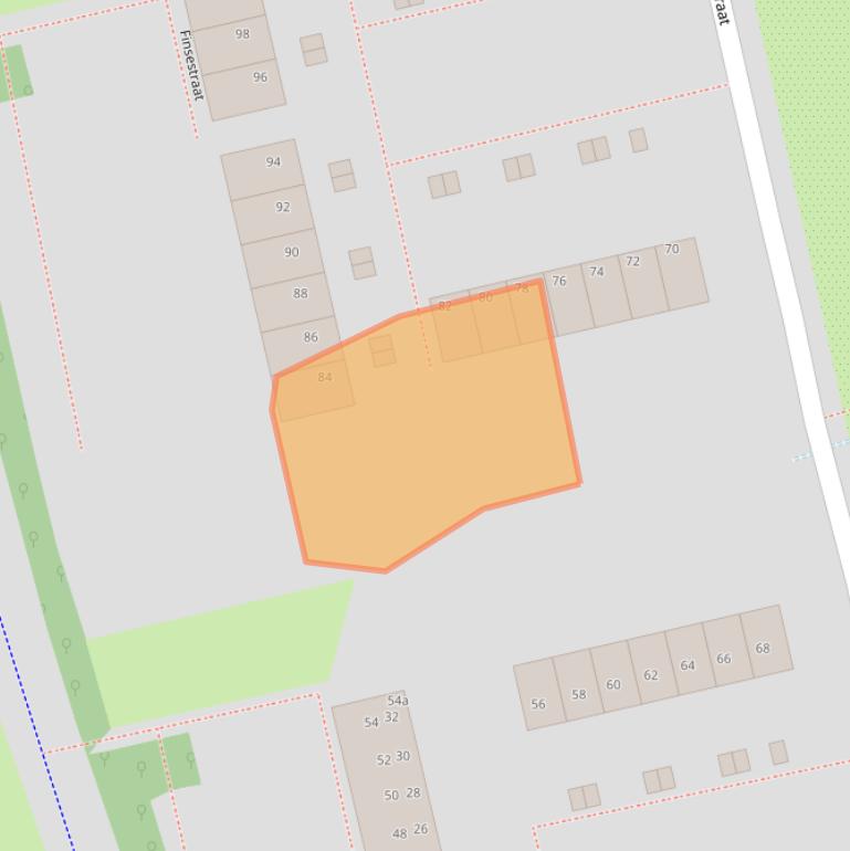 Kaart van postcodegebied 9933PH.