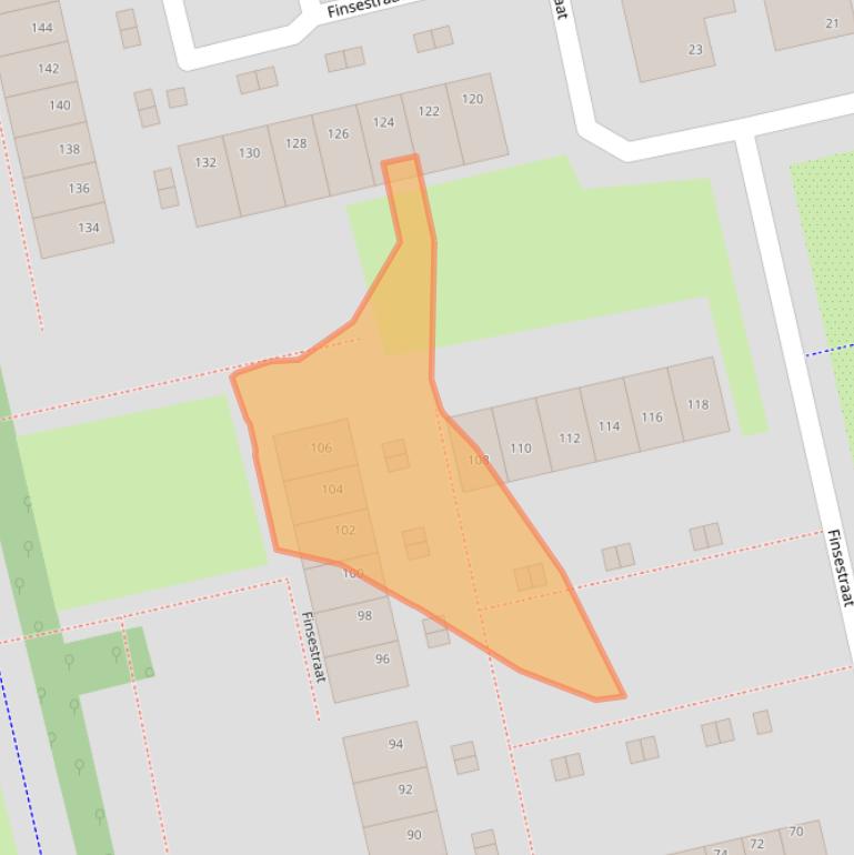 Kaart van postcodegebied 9933PL.