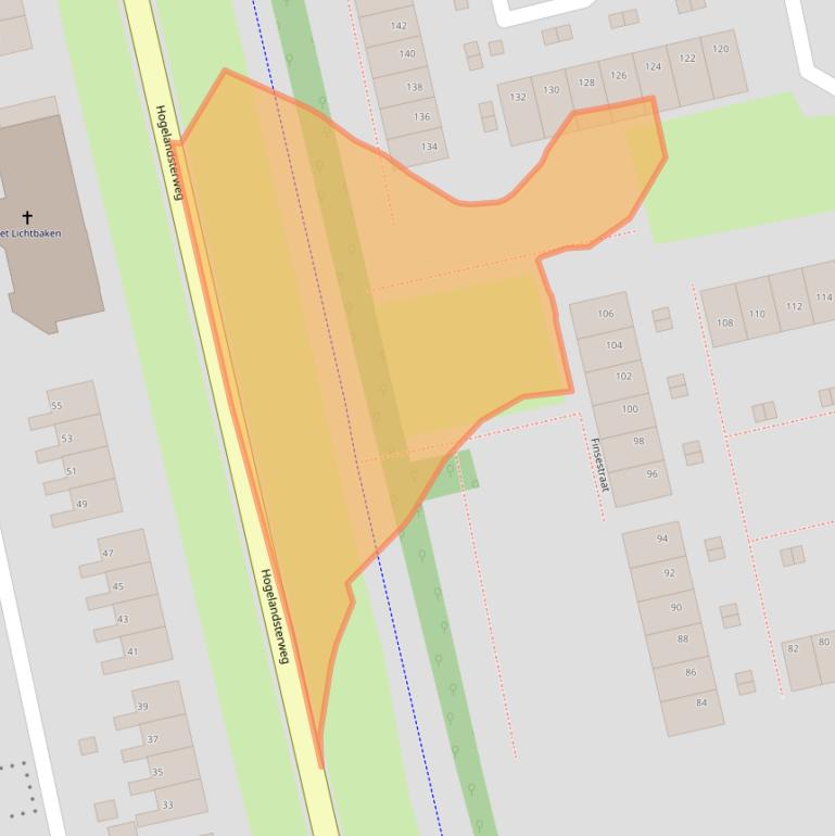 Kaart van postcodegebied 9933PM.