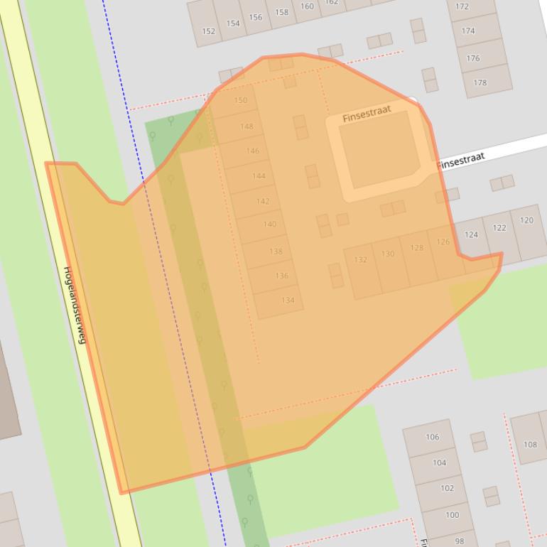 Kaart van postcodegebied 9933PN.