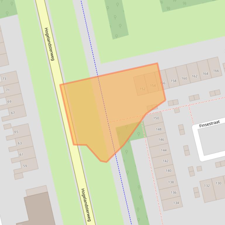 Kaart van postcodegebied 9933PR.