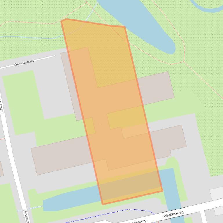 Kaart van postcodegebied 9933PT.