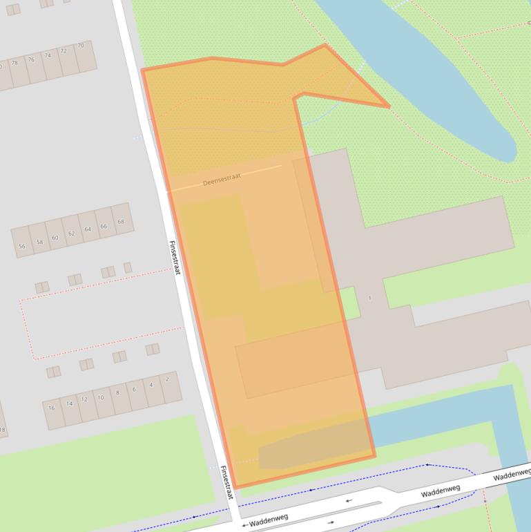 Kaart van postcodegebied 9933PV.