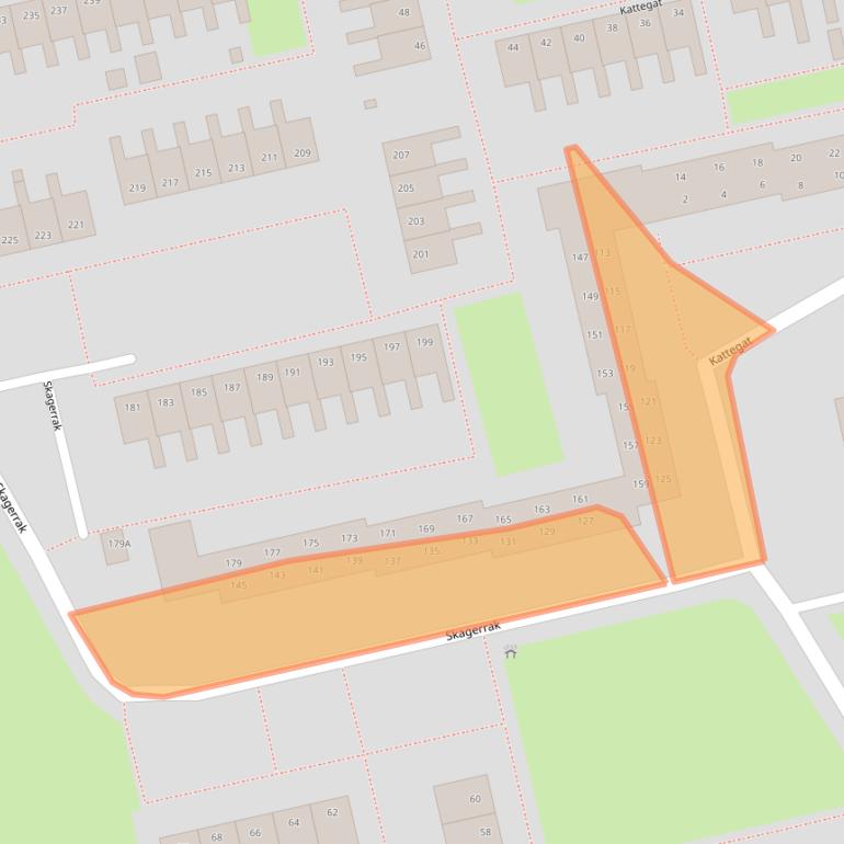 Kaart van postcodegebied 9933SH.