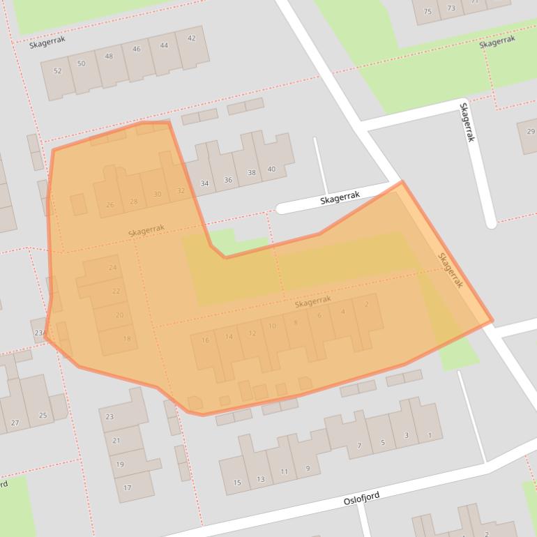Kaart van postcodegebied 9933SN.