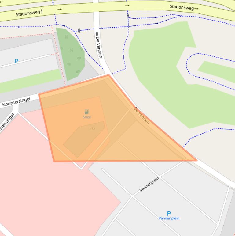 Kaart van postcodegebied 9934AJ.