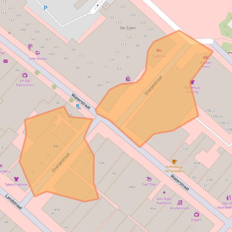 Kaart van postcodegebied 9934BB.