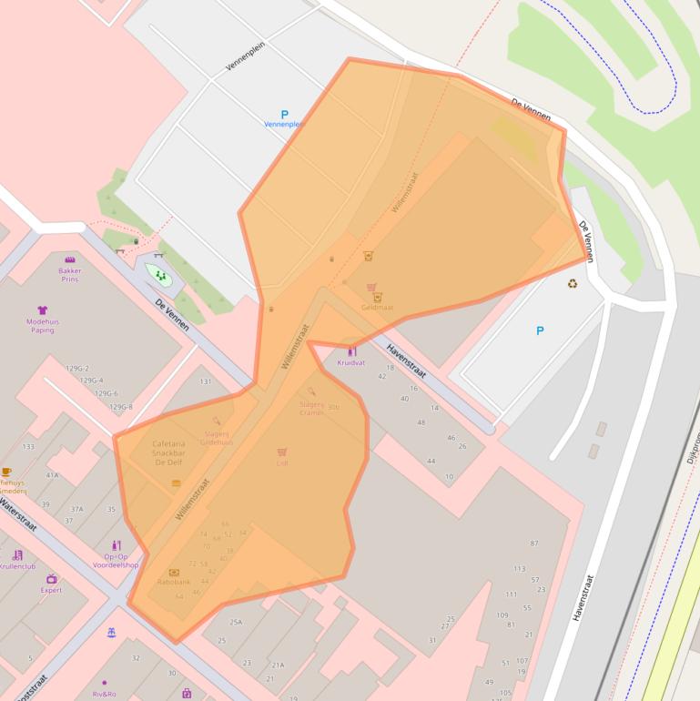 Kaart van postcodegebied 9934BC.