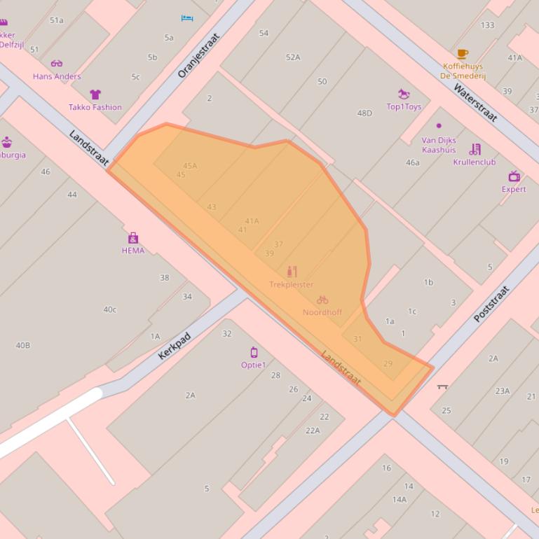 Kaart van postcodegebied 9934BH.