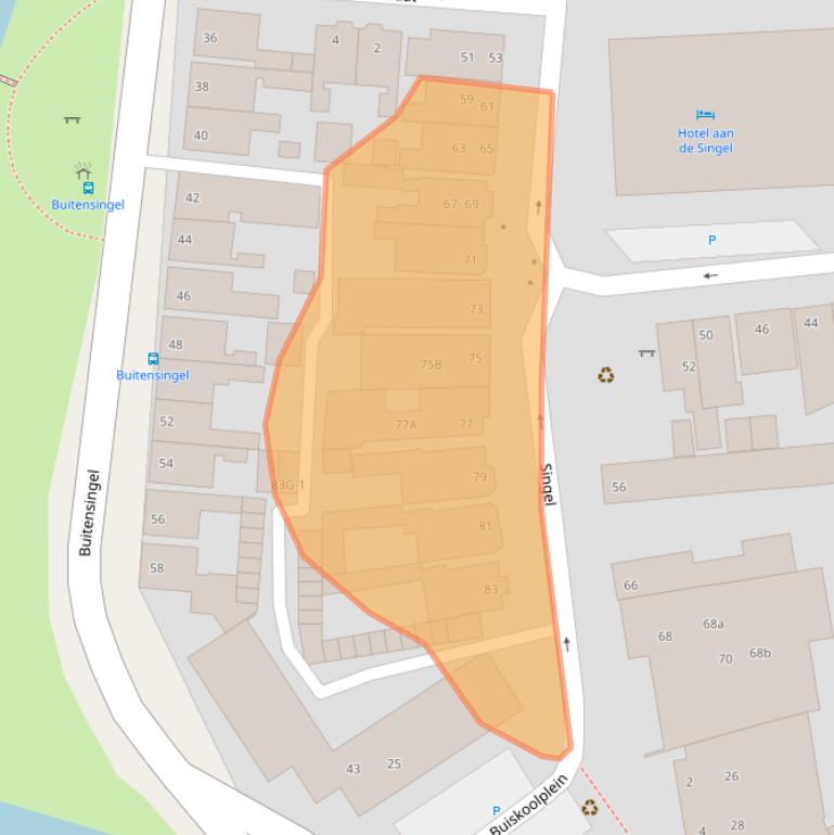 Kaart van postcodegebied 9934BT.