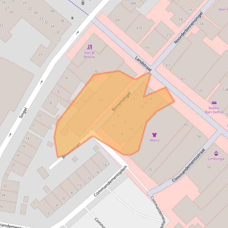 Kaart van postcodegebied 9934BZ.