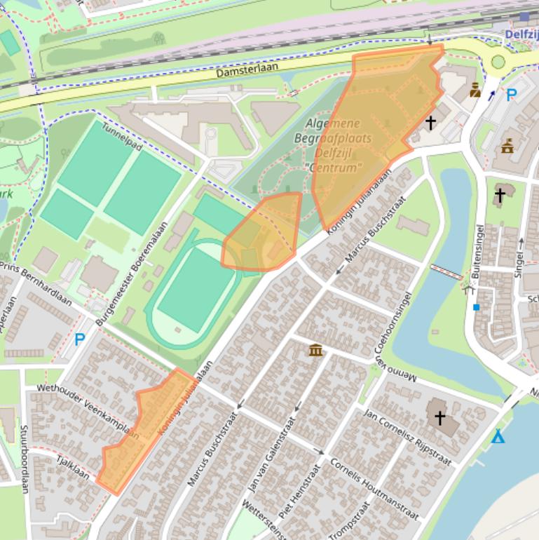 Kaart van postcodegebied 9934EB.