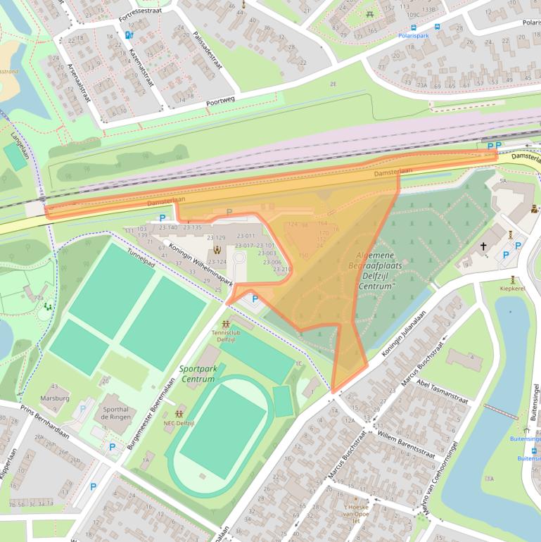 Kaart van postcodegebied 9934EJ.