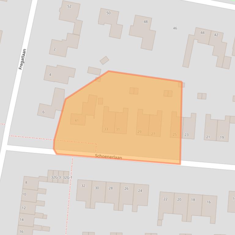 Kaart van postcodegebied 9934ER.