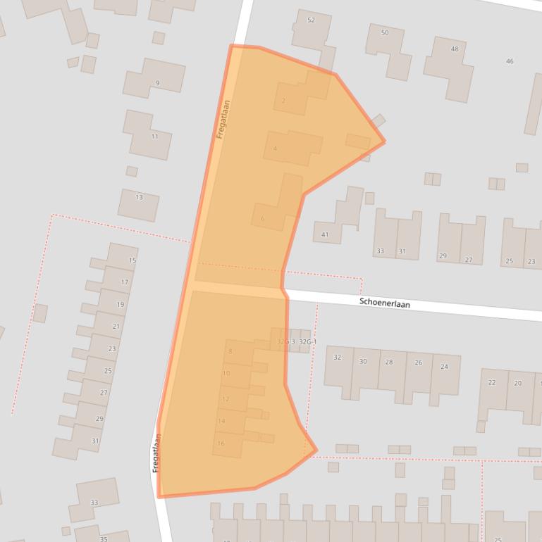 Kaart van postcodegebied 9934EV.