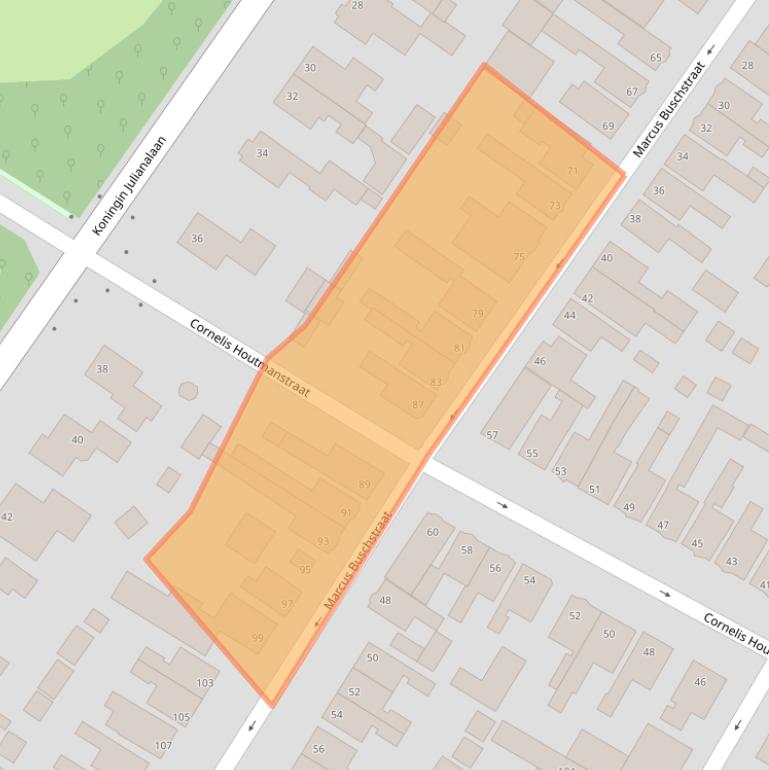 Kaart van postcodegebied 9934GH.