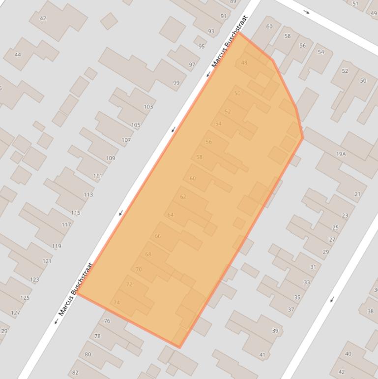 Kaart van postcodegebied 9934GM.