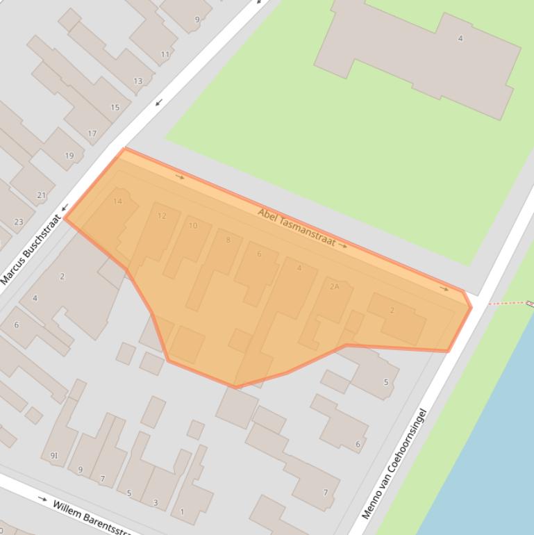 Kaart van postcodegebied 9934GR.