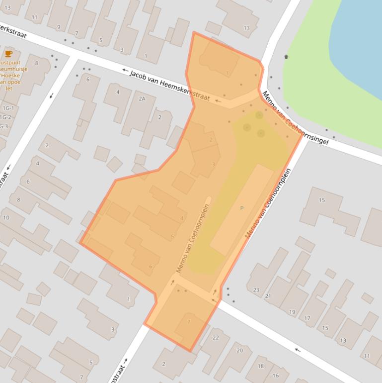 Kaart van postcodegebied 9934GT.