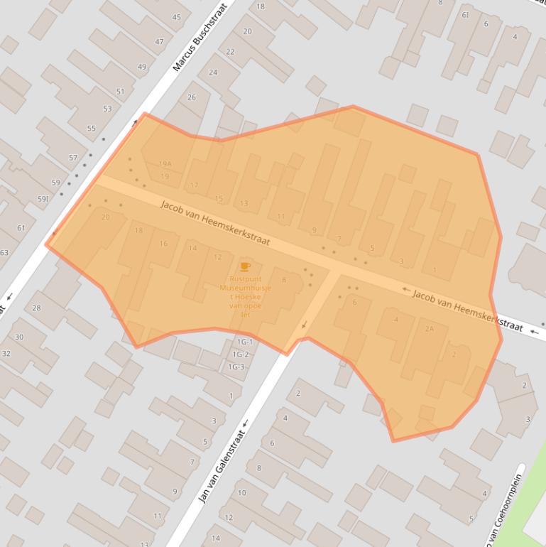 Kaart van postcodegebied 9934GV.