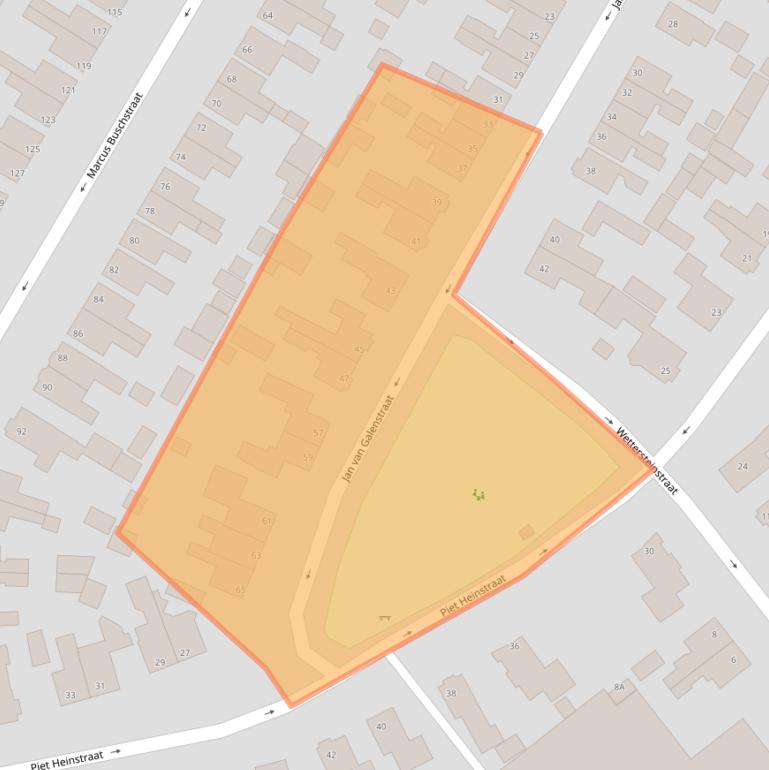 Kaart van postcodegebied 9934HB.