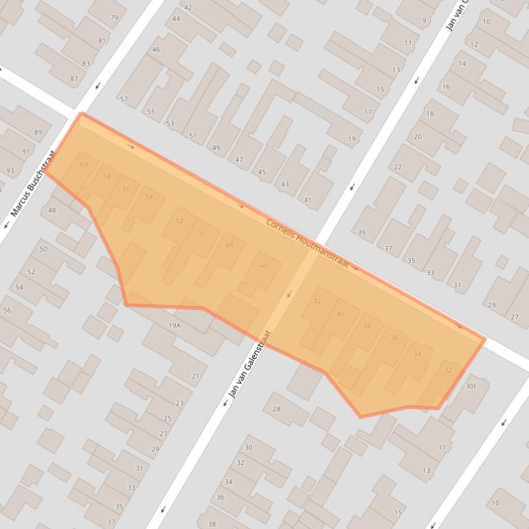 Kaart van postcodegebied 9934HH.