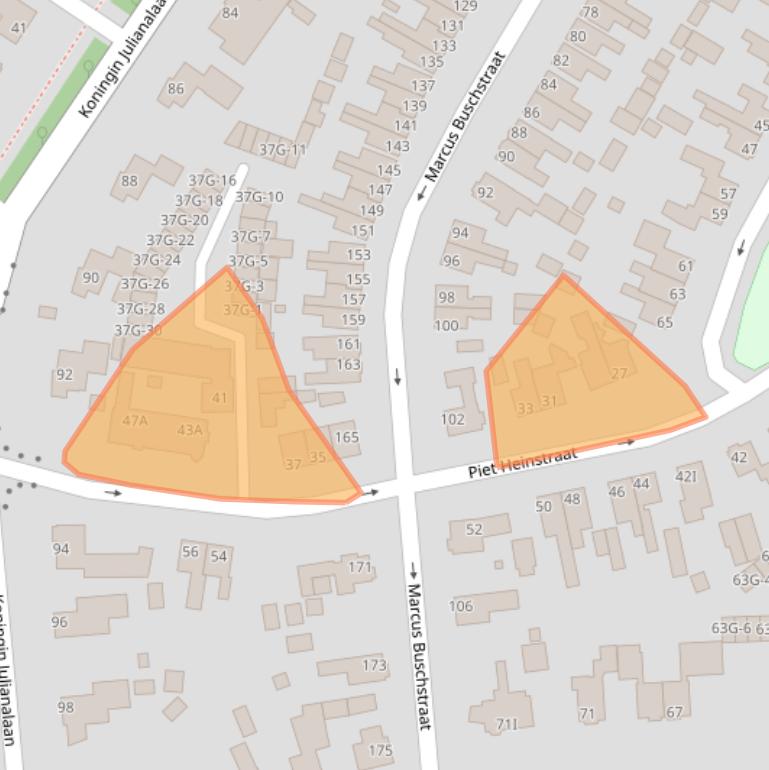 Kaart van postcodegebied 9934HK.