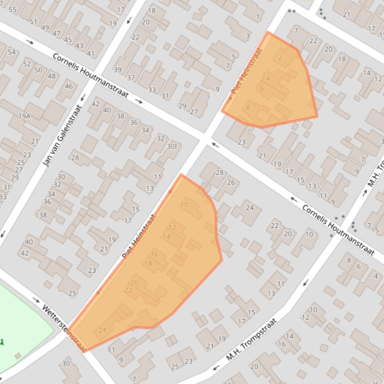 Kaart van postcodegebied 9934HL.