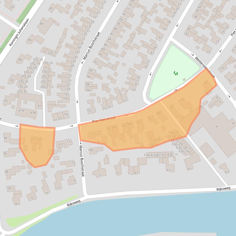 Kaart van postcodegebied 9934HM.