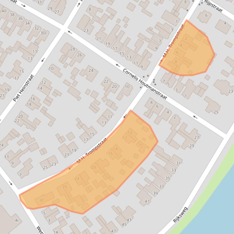 Kaart van postcodegebied 9934HR.