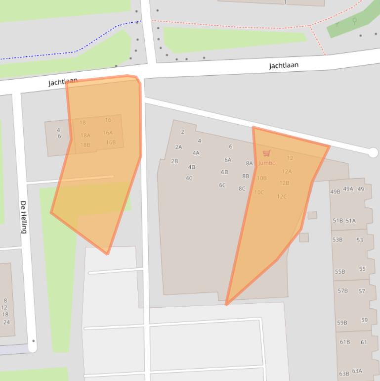 Kaart van postcodegebied 9934JB.