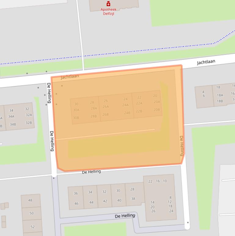 Kaart van postcodegebied 9934JC.