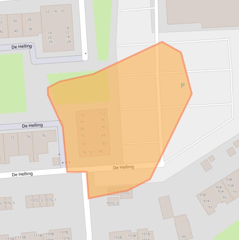 Kaart van postcodegebied 9934JK.