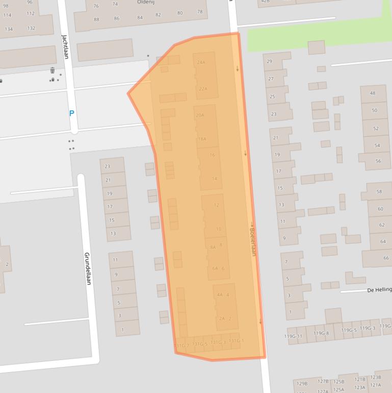 Kaart van postcodegebied 9934JM.
