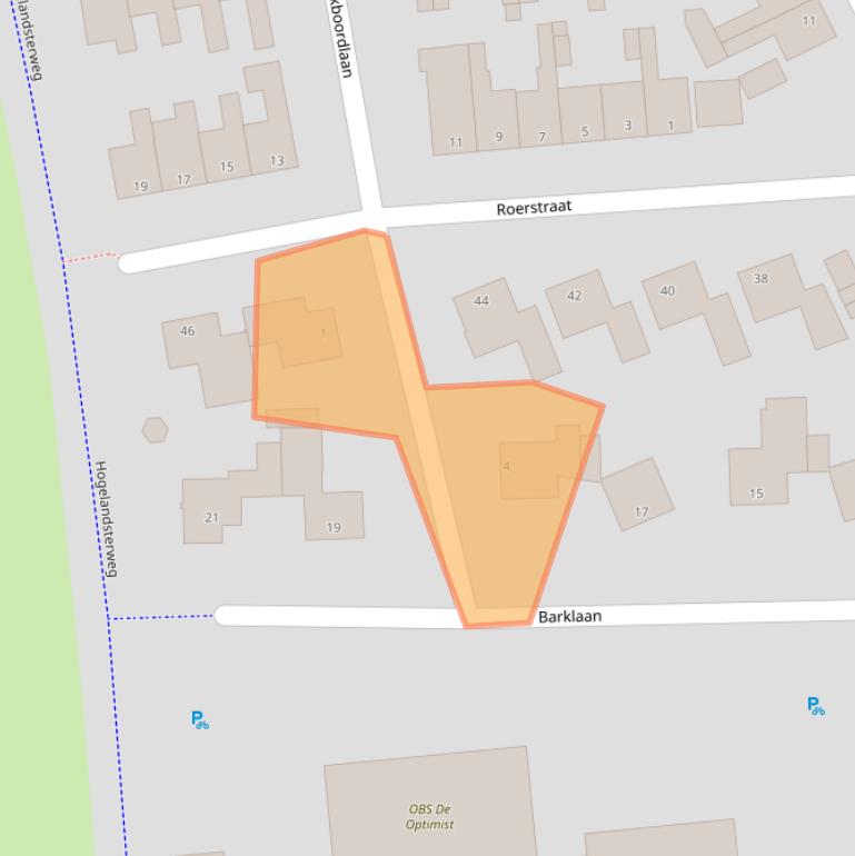 Kaart van postcodegebied 9934JV.